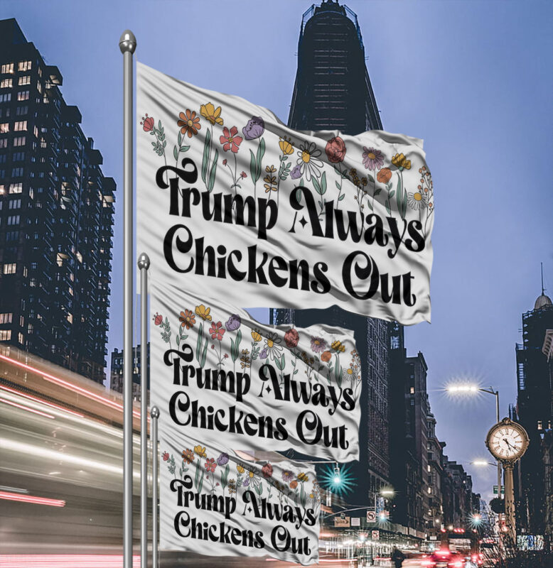 Anti-DT Political Protest, TACO Chicken Flag