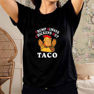 Anti Trump Taco Trump Always Chickens Out shirt