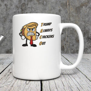 Funny Angry Taco Trump Tariff Parody, TACO Mug