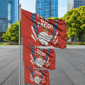 Funny Chicken Taco Banner, Political Protest Flag