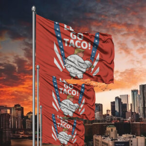 Funny Chicken Taco Banner, Political Protest Flag