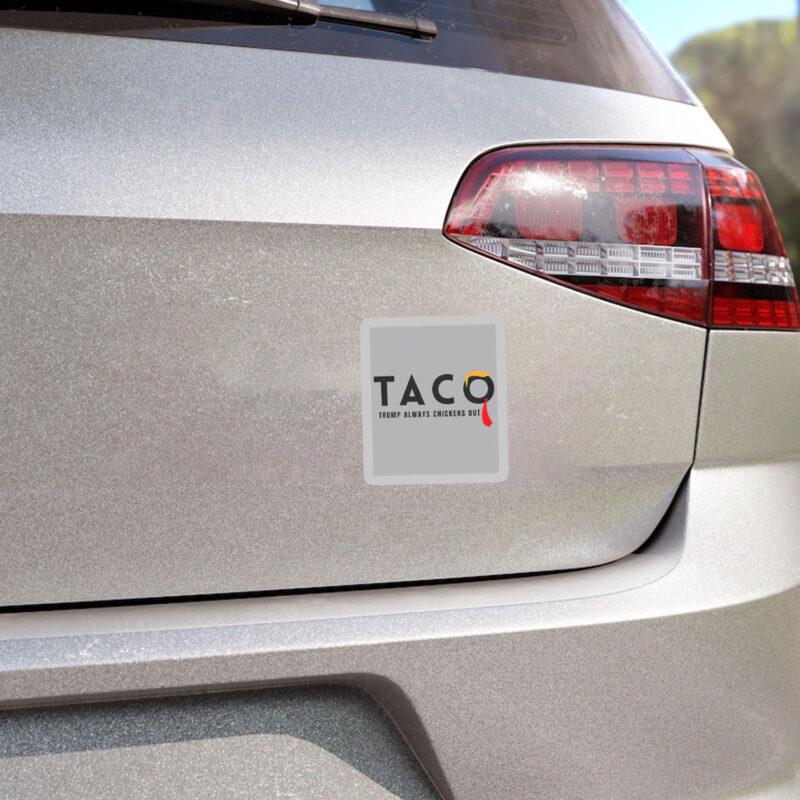 Funny Tariffs & Trade Humor - Trump TACO Trade Sticker