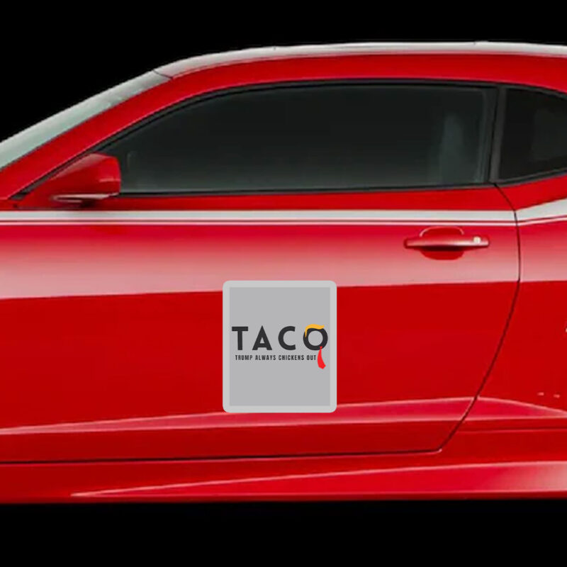 Funny Tariffs & Trade Humor - Trump TACO Trade Sticker