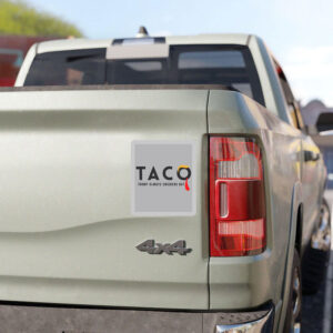 Funny Tariffs & Trade Humor - Trump TACO Trade Sticker
