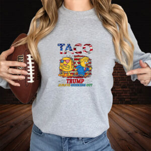 Funny Trump Taco Trump Always Chickens Out 2025 T-Shirt