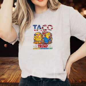 Funny Trump Taco Trump Always Chickens Out 2025 T-Shirt