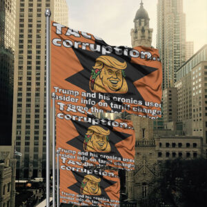 Printable Funny Trump Taco protest Flag