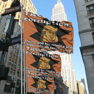 Printable Funny Trump Taco protest Flag
