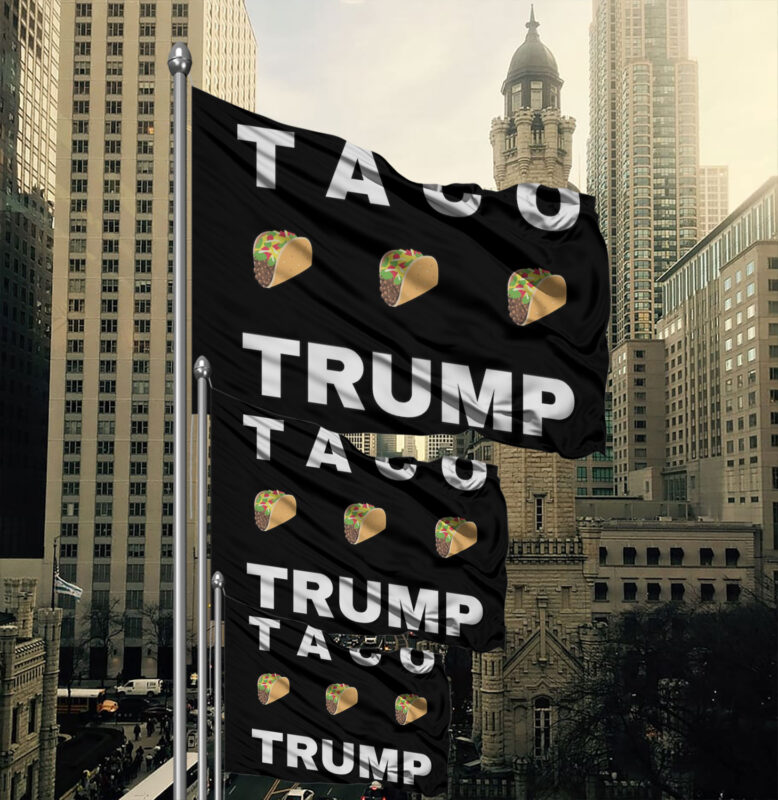 Pro Democracy Resistance Anti-Trump TACO Trump Flag