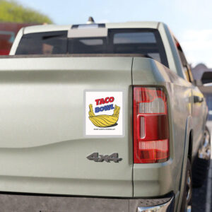 TACO Bowl Trump Always Chickens Out Sticker