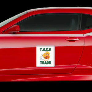 TACO Trade – Trump Always Chickens Out Political Humor Sticker