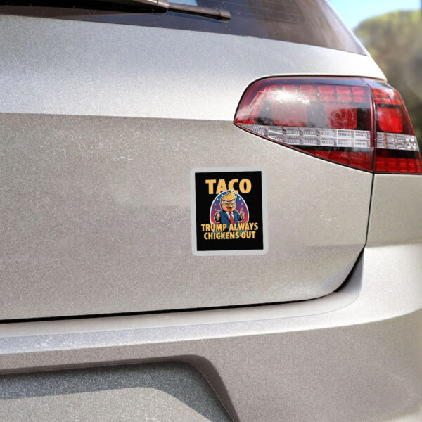 TACO Trump Always Chickens Out Funny Sticker