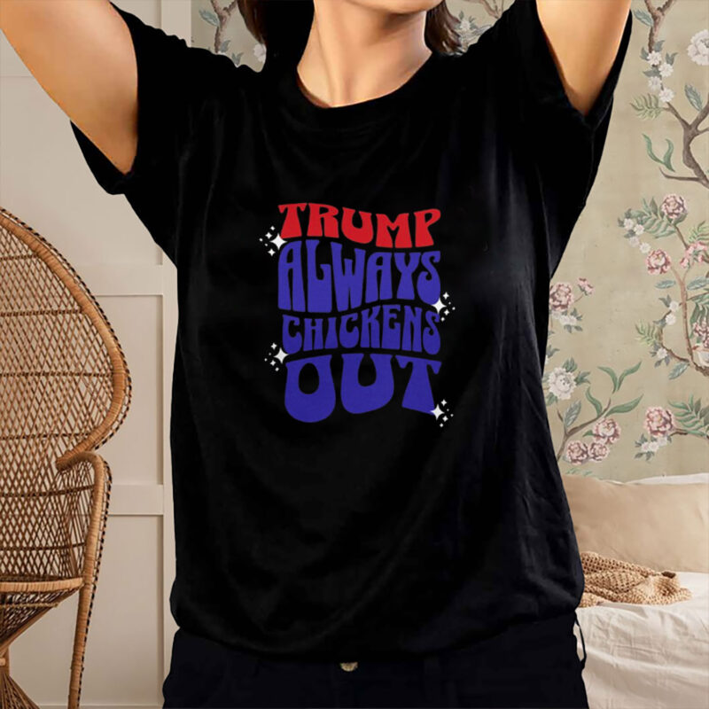 TACO Trump Always Chickens Out Political Humor T-Shirt
