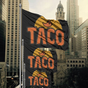 Trump Always Chickens Out Flag Protest Flag