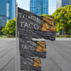 Trump Always Chickens Out Flag for political protest rally march, Trump Taco Flag
