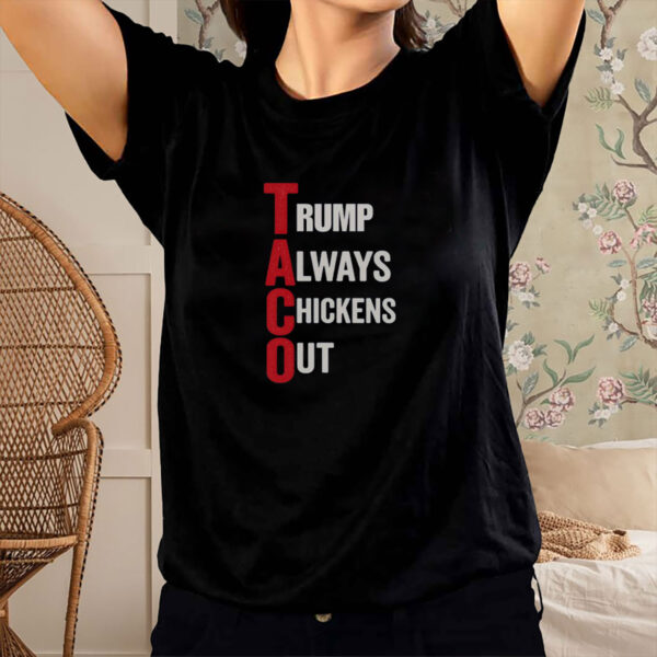 Trump Always Chickens Out, T.A.C.O. Shirt