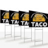 Trump Always Chickens Out, Trump TACO Tariff Meme Yard Sign